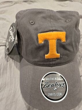 Zephyr Charcoal Cap with Orange 'T' Patch